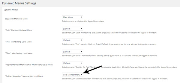 Simple Membership Dynamic Menus Addon - Membership Plugin